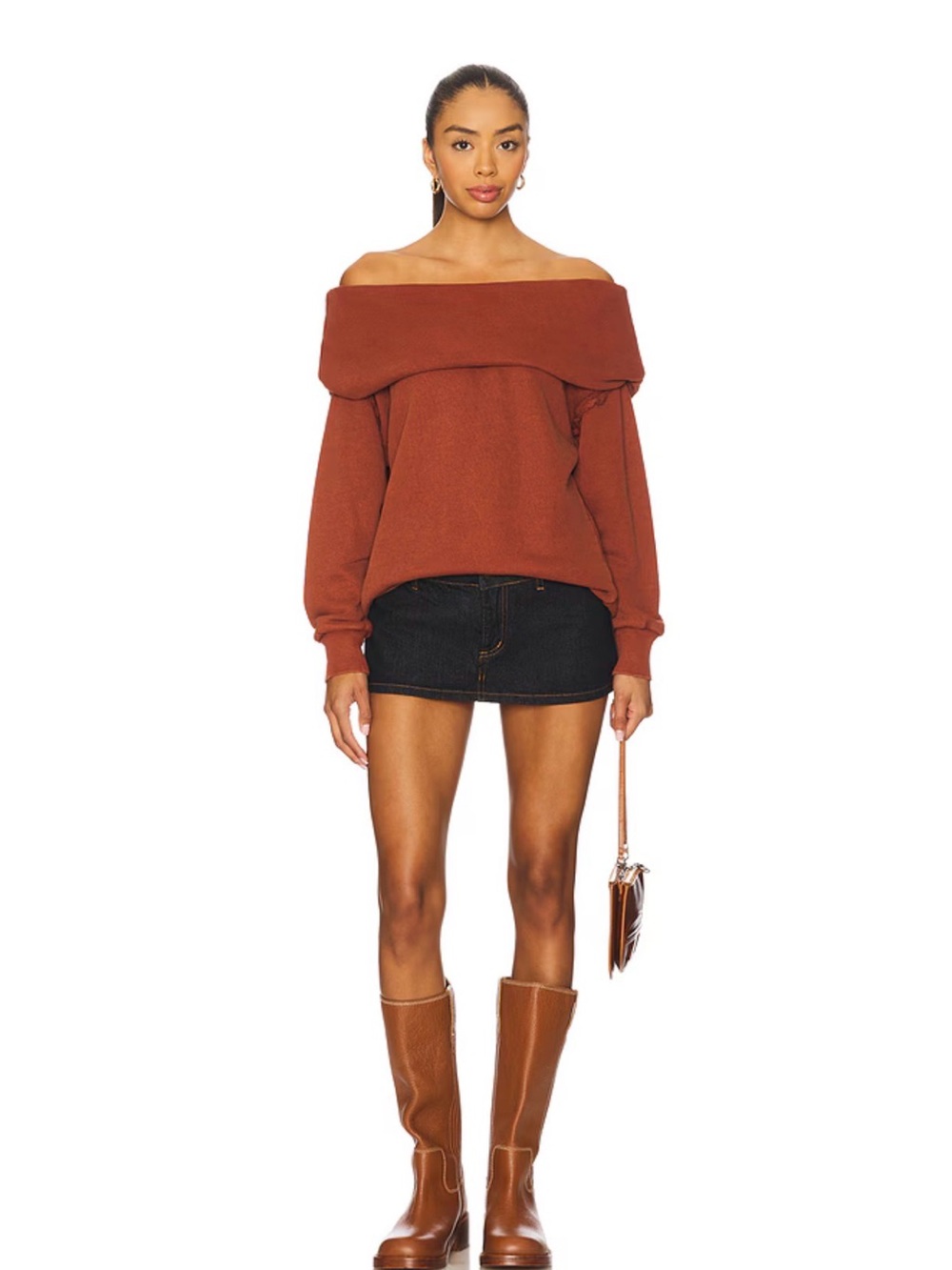 🆕Bnwt Free People x Revolve Off Chill Sweater in Rust